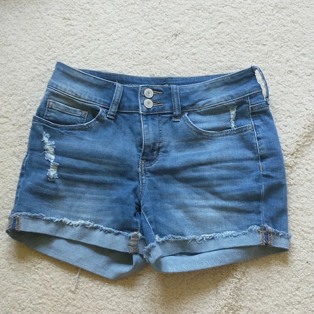 Midi Denim Shorts